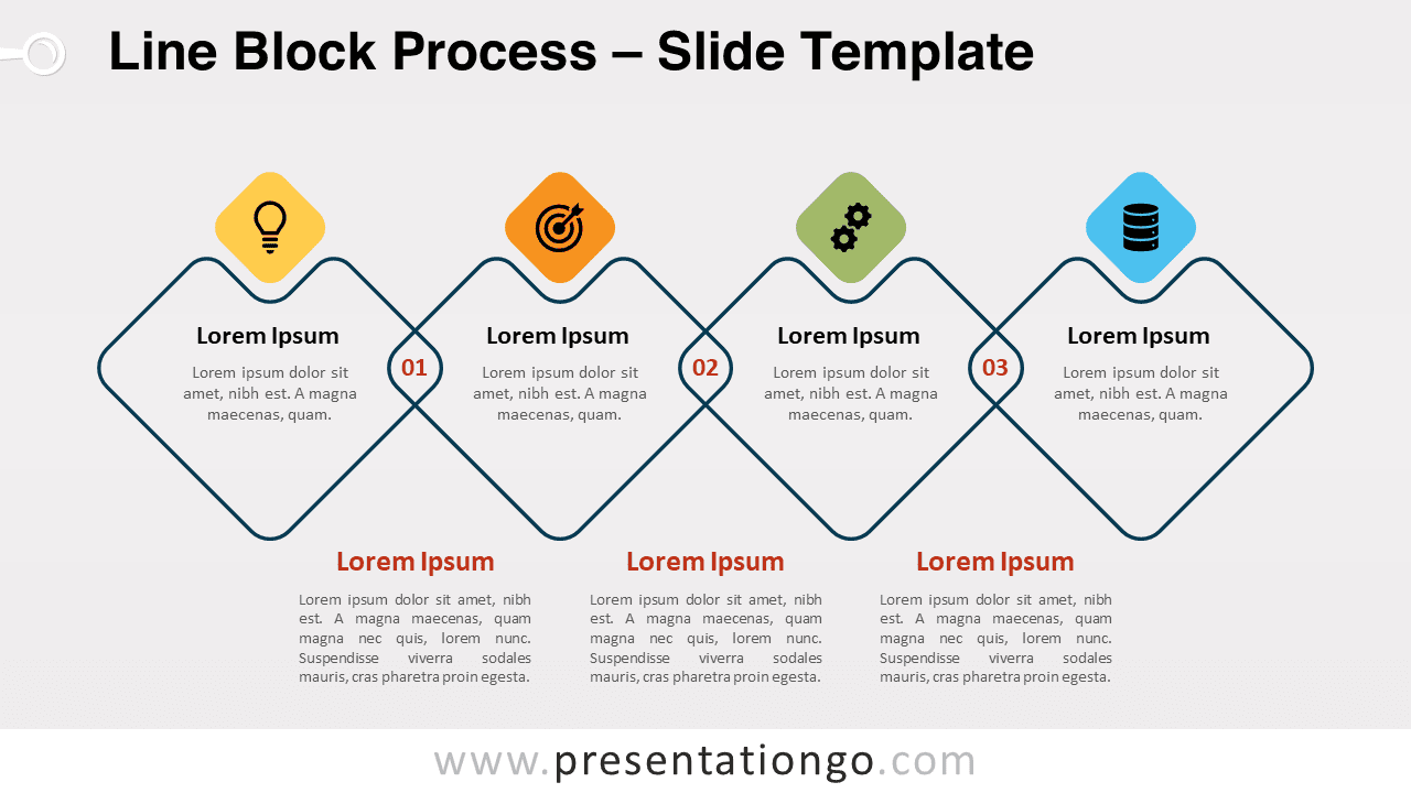 Free Line Block Process for PowerPoint and Google Slides