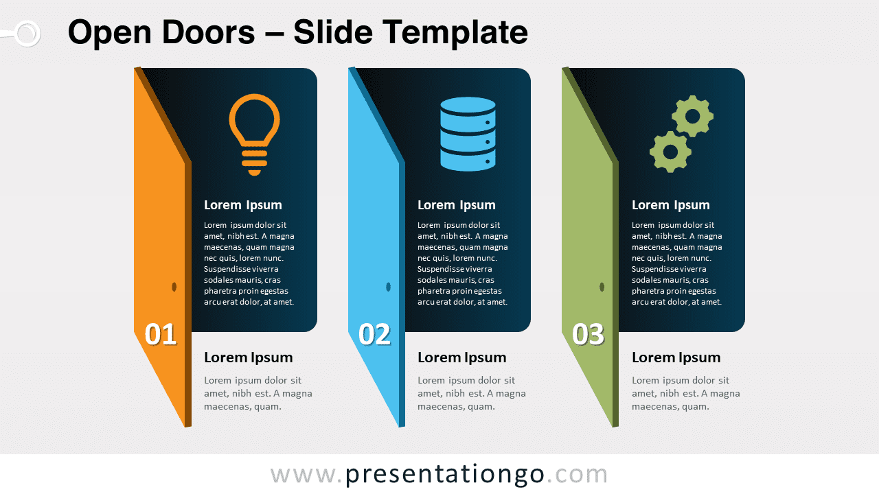 Free Open Doors for PowerPoint and Google Slides