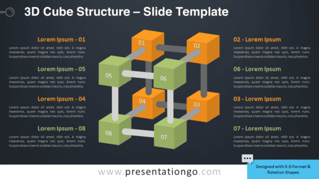 Free 3D Cube Structure Graphics for PowerPoint and Google Slides
