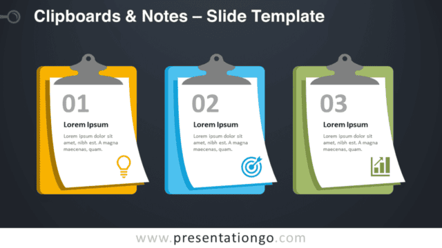Clipboards & Notes Graphic for PowerPoint and Google Slides Free Clipboards & Notes Graphic for PowerPoint and Google Slides