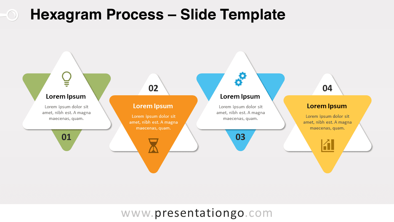 Free Hexagram Process for PowerPoint and Google Slides