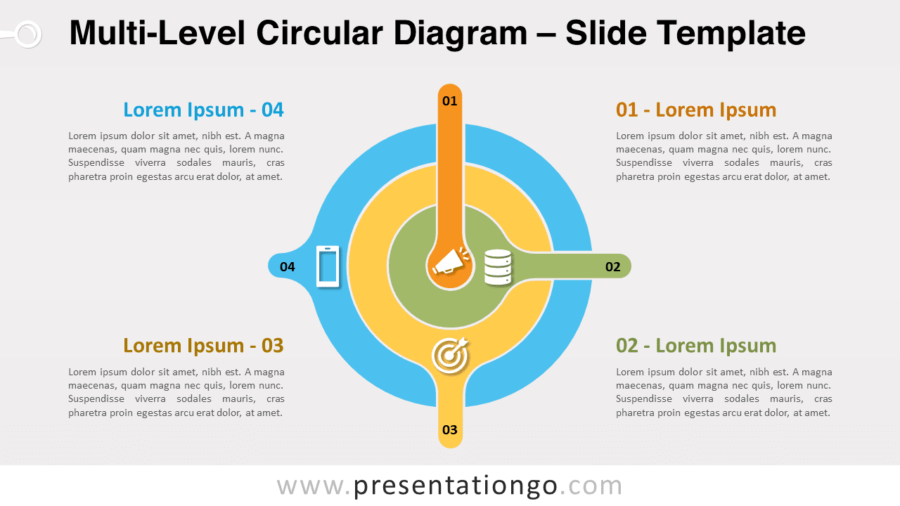Free Multi-Level Circular Diagram for PowerPoint and Google Slides