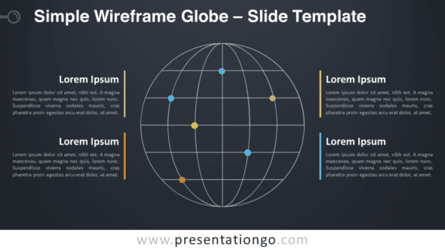 Simple Wireframe Globe Graphics for PowerPoint and Google Slides Free Simple Wireframe Globe Graphics for PowerPoint and Google Slides