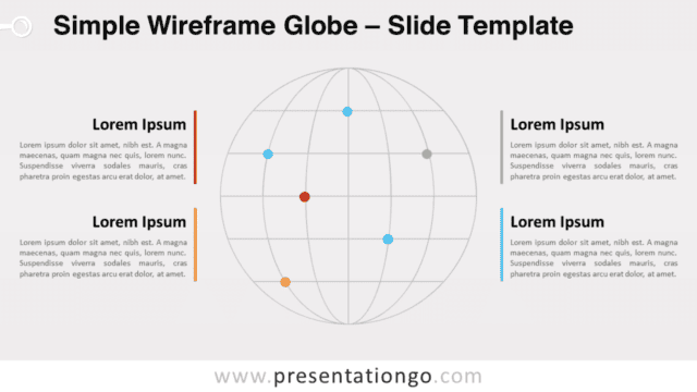 Simple Wireframe Globe for PowerPoint and Google Slides Free Simple Wireframe Globe for PowerPoint and Google Slides