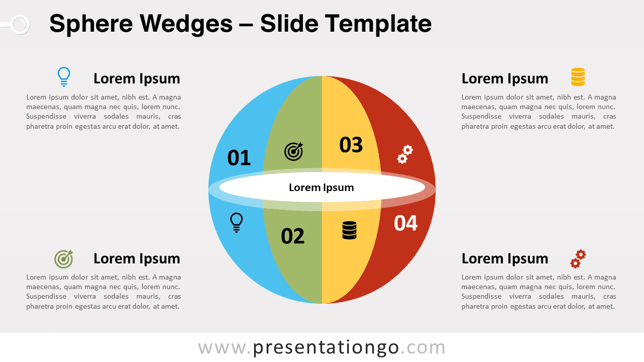 Free Sphere Wedges for PowerPoint and Google Slides