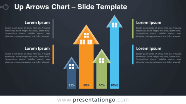 Up Arrows Chart Graphic for PowerPoint and Google Slides Free Up Arrows Chart Graphic for PowerPoint and Google Slides