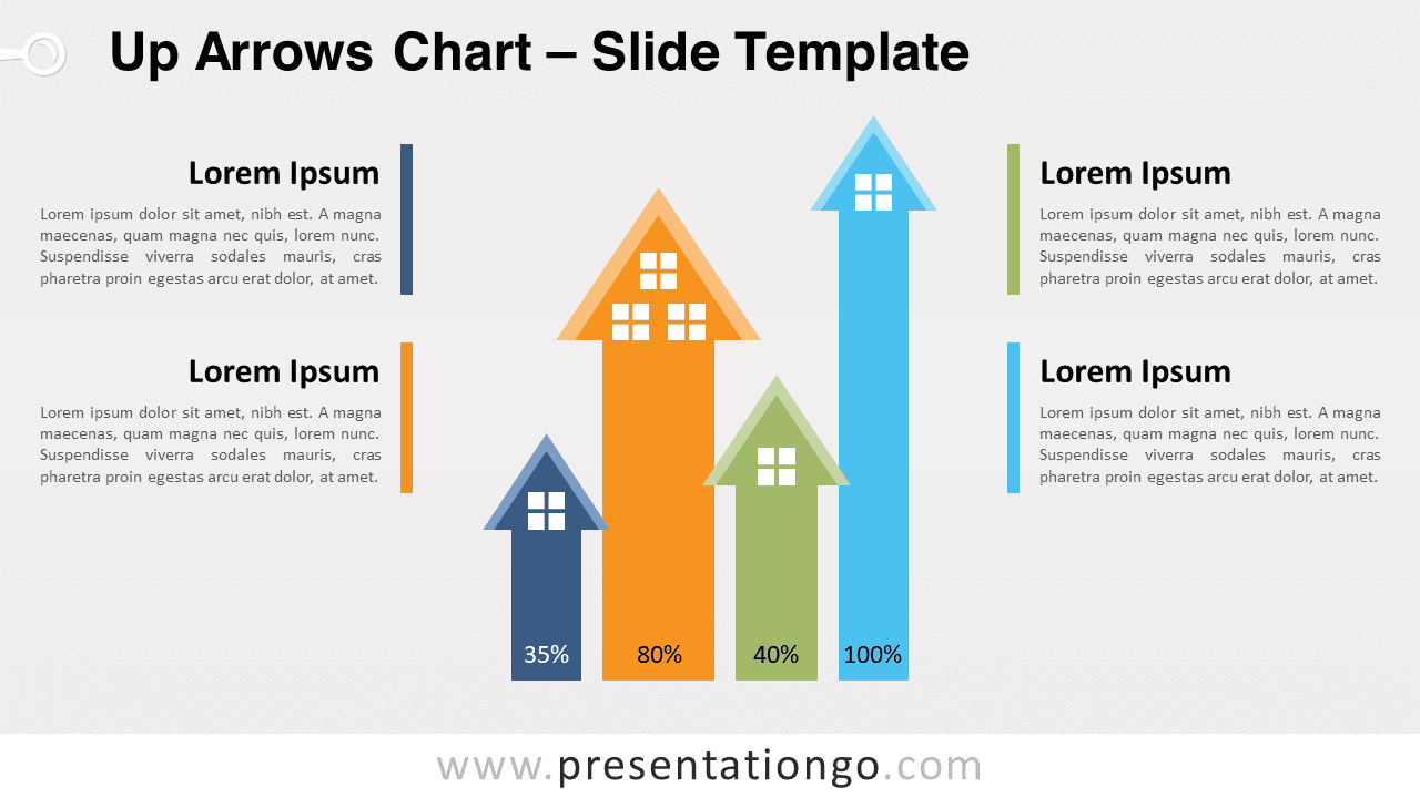 Free Up Arrows Chart for PowerPoint and Google Slides