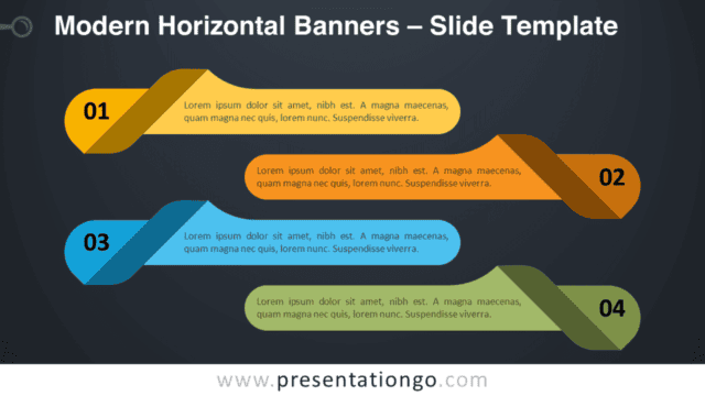 Modern Horizontal Banners Graphics for PowerPoint and Google Slides Free Modern Horizontal Banners Graphics for PowerPoint and Google Slides