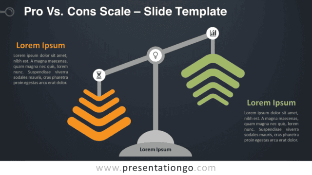 Pro Vs. Cons Scale Graphics for PowerPoint and Google Slides Free Pro Vs. Cons Scale Graphics for PowerPoint and Google Slides