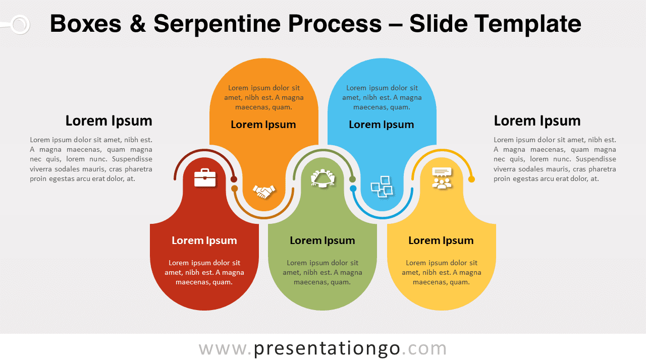 Free Boxes & Serpentine Process for PowerPoint and Google Slides