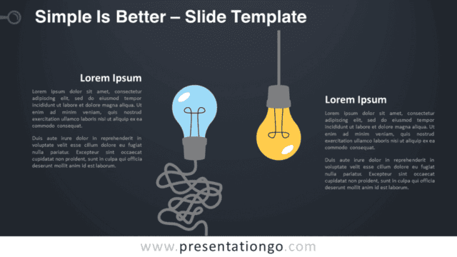 Free Simple Is Better Graphics for PowerPoint and Google Slides