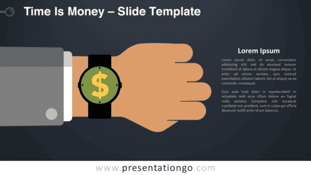 Free Time Is Money Graphics for PowerPoint and Google Slides