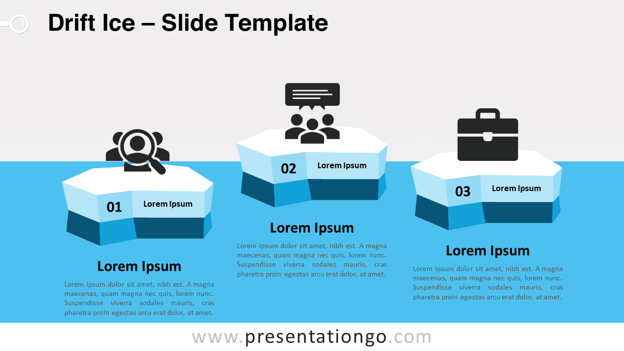 Free Drift Ice for PowerPoint and Google Slides