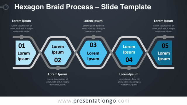 Free Hexagon Braid Process Graphics for PowerPoint and Google Slides