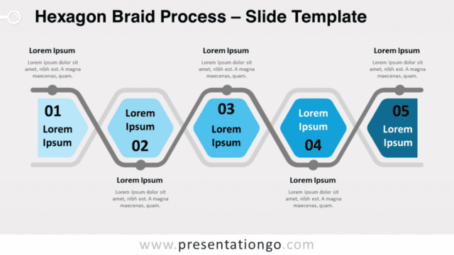Free Hexagon Braid Process for PowerPoint and Google Slides