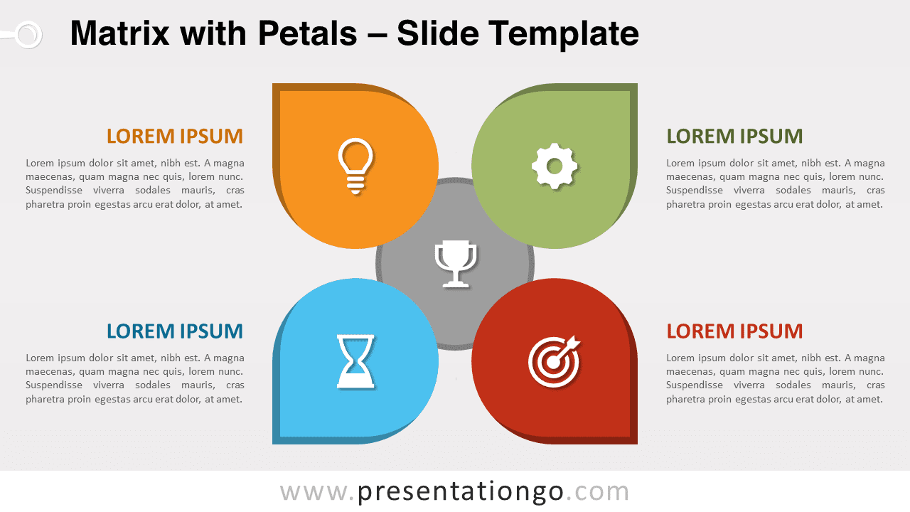 Free Matrix with Petals for PowerPoint and Google Slides
