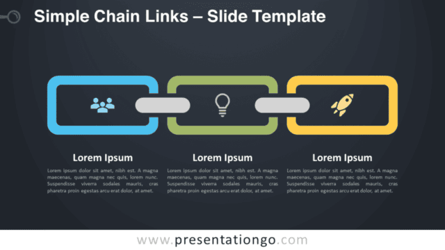 Simple Chain Links Graphics for PowerPoint and Google Slides Free Simple Chain Links Graphics for PowerPoint and Google Slides
