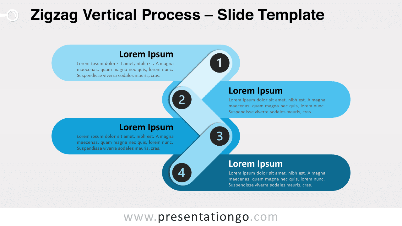 Free Zigzag Vertical Process for PowerPoint and Google Slides