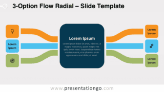 Free 3-Option Flow Radial for PowerPoint and Google Slides