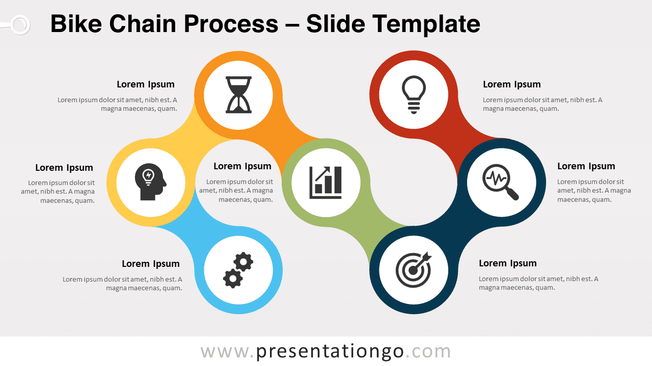 Free Bike Chain Process for PowerPoint and Google Slides