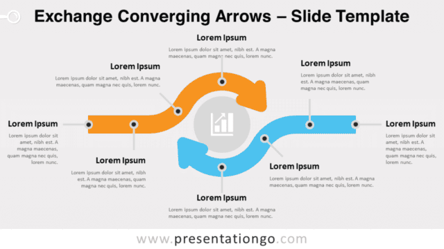 Free Exchange Converging Arrows for PowerPoint and Google Slides