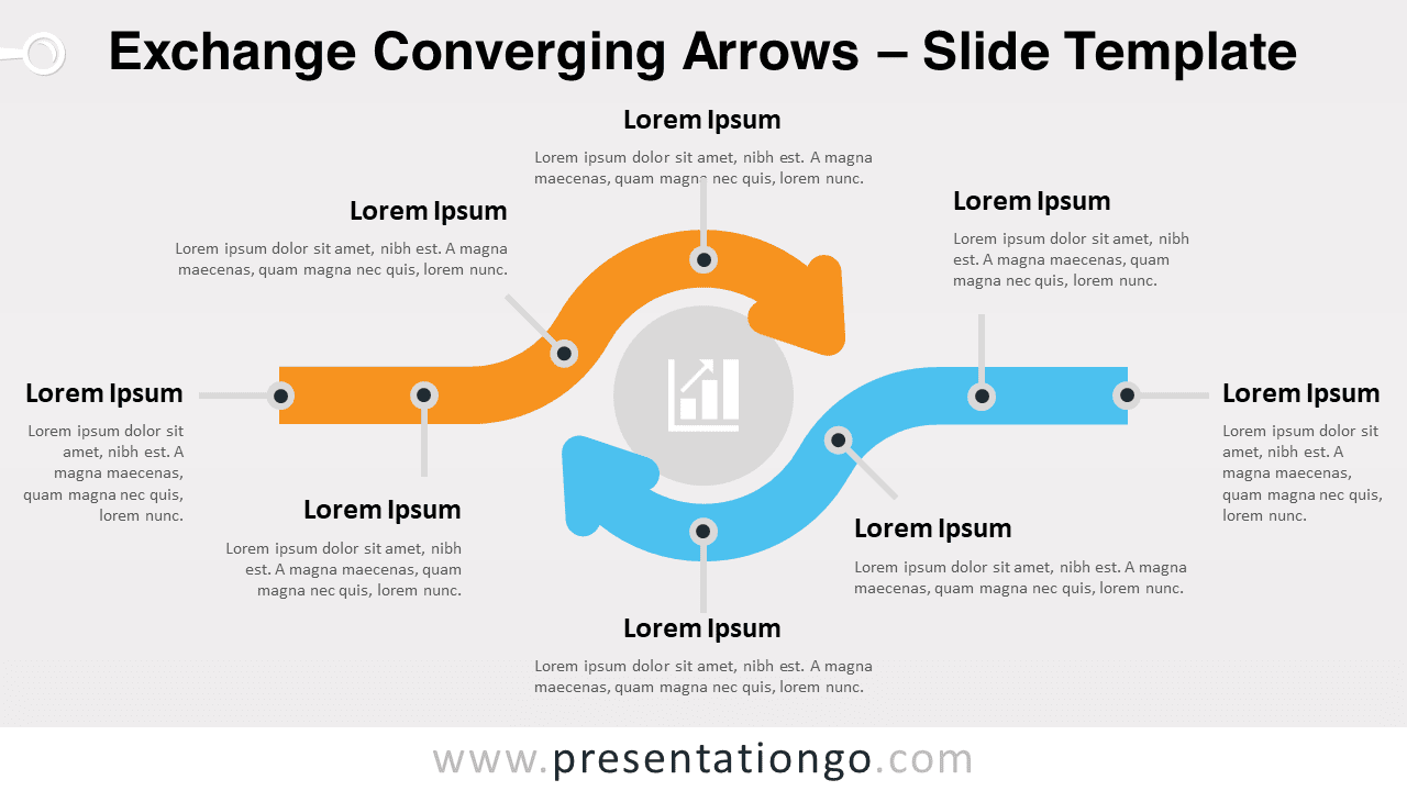 Free Exchange Converging Arrows for PowerPoint and Google Slides