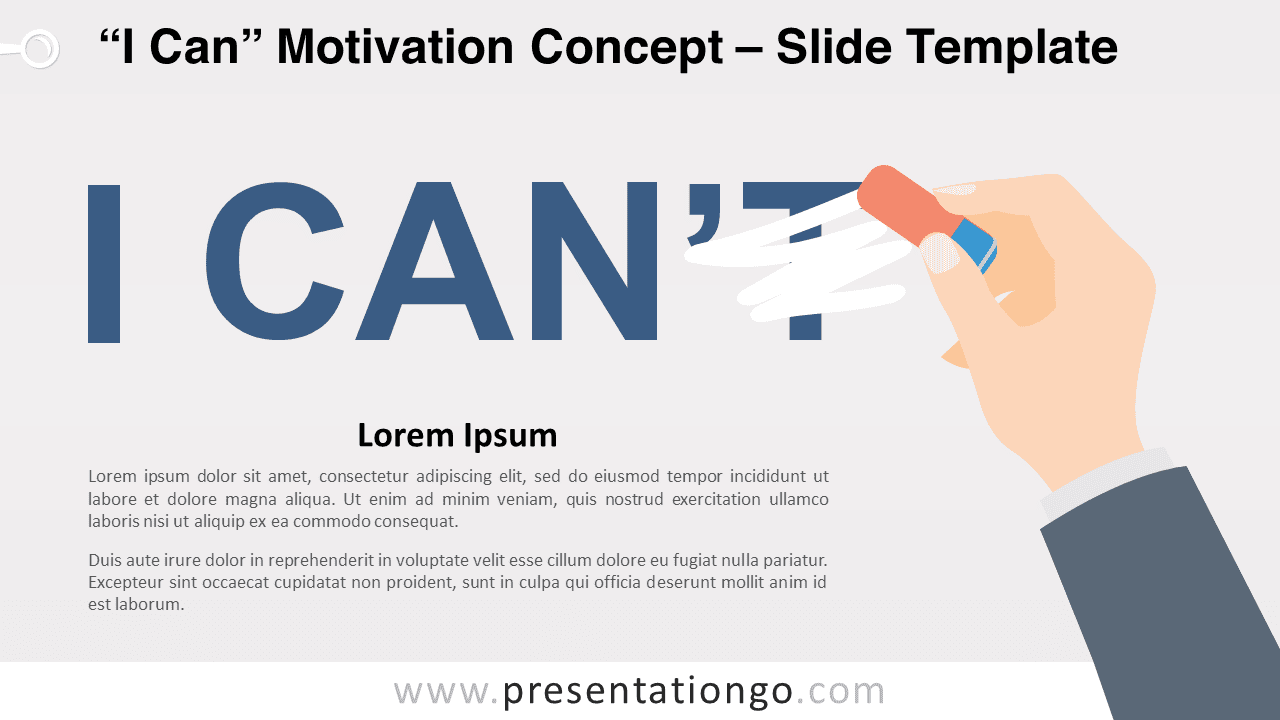 Free I Can Motivation Concept for PowerPoint and Google Slides