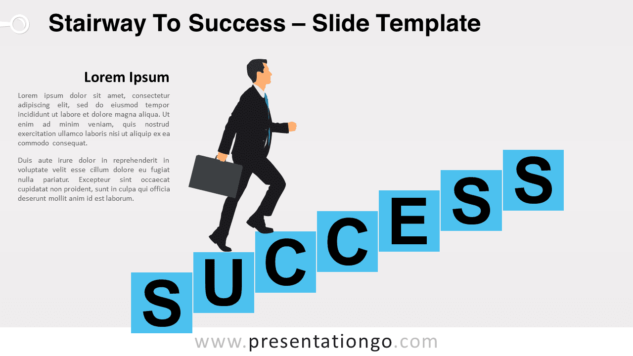 Free Stairway To Success for PowerPoint and Google Slides