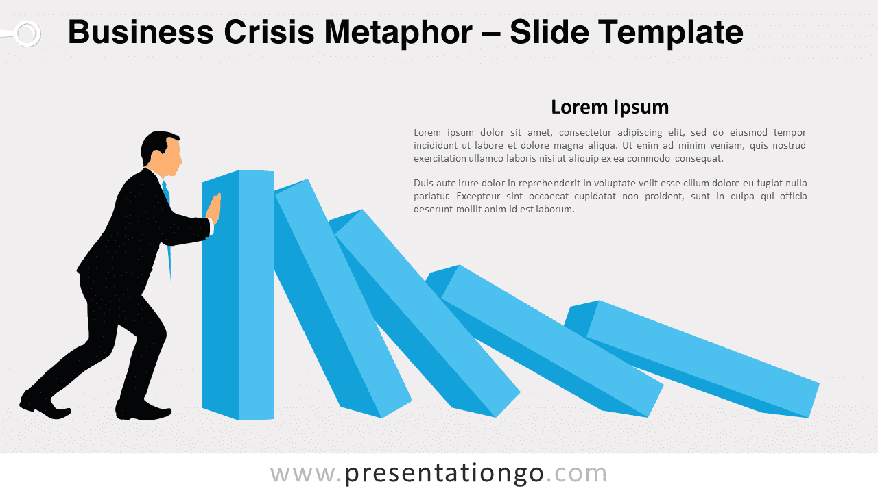 Free Business Crisis Metaphor for PowerPoint and Google Slides