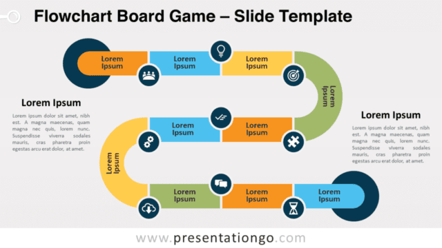 Flowchart Board Game for PowerPoint and Google Slides Free Flowchart Board Game for PowerPoint and Google Slides