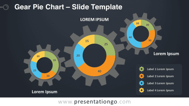 Gear Pie Chart Graphics for PowerPoint and Google Slides Free Gear Pie Chart Graphics for PowerPoint and Google Slides