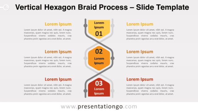 Vertical Hexagon Braid Process for PowerPoint and Google Slides Free Vertical Hexagon Braid Process for PowerPoint and Google Slides