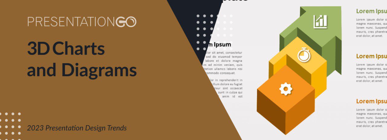 3D Charts and Diagrams - 2023 Presentation Design Trends 3D Charts and Diagrams - 2023 Presentation Design Trends