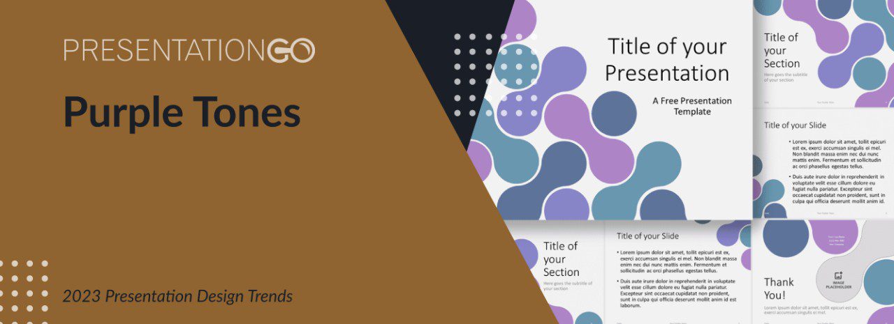 Purple Tones - 2023 Presentation Design Trends Purple Tones - 2023 Presentation Design Trends