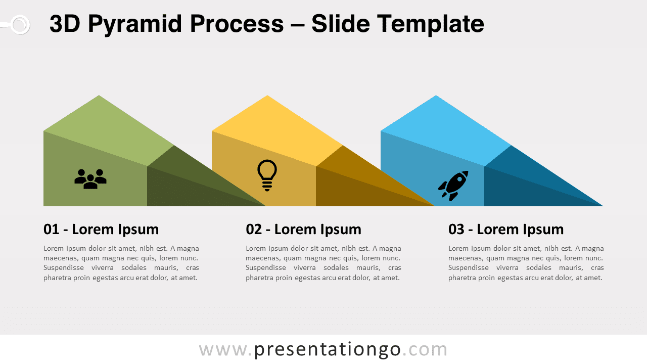 Free 3D Pyramid Process for PowerPoint and Google Slides