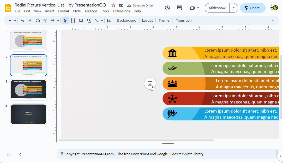 Instructions How to Make an Image a Circle in Google Slides