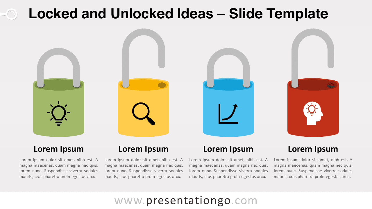 Free Locked and Unlocked Ideas for PowerPoint and Google Slides