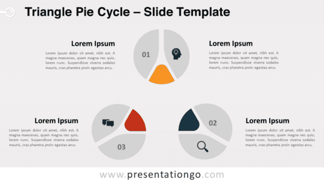 Free Triangle Pie Cycle for PowerPoint and Google Slides