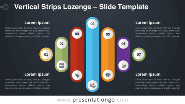 Vertical Strips Lozenge Graphics for PowerPoint and Google Slides Free Vertical Strips Lozenge Graphics for PowerPoint and Google Slides