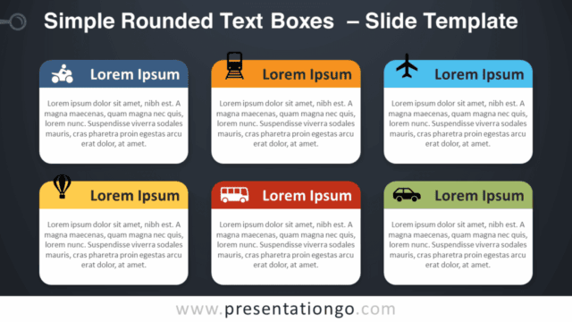 Simple Rounded Text Boxes Graphics for PowerPoint and Google Slides Free Simple Rounded Text Boxes Graphics for PowerPoint and Google Slides