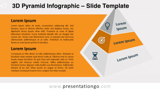 3D Middle Pyramid Infographic for PowerPoint and Google Slides Free 3D Middle Pyramid Infographic for PowerPoint and Google Slides