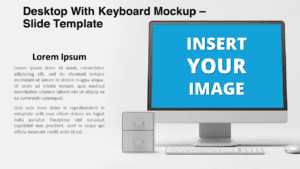Free Desktop Keyboard Mockup for PowerPoint and Google Slides