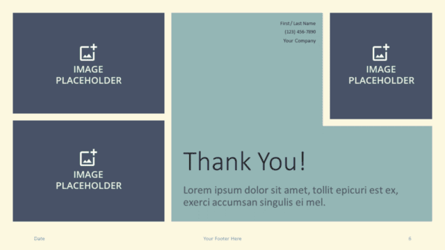 Rectangular Harmony Template for Google Slides - Closing Free Rectangular Harmony Template for Google Slides - Closing / Thank you