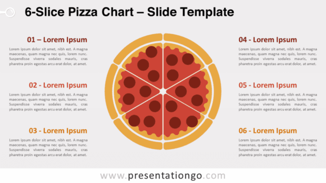 6-Slice Pizza Chart for PowerPoint and Google Slides Free 6-Slice Pizza Chart for PowerPoint and Google Slides