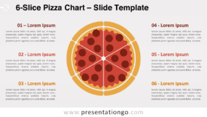 Free 6-Slice Pizza Chart for PowerPoint and Google Slides