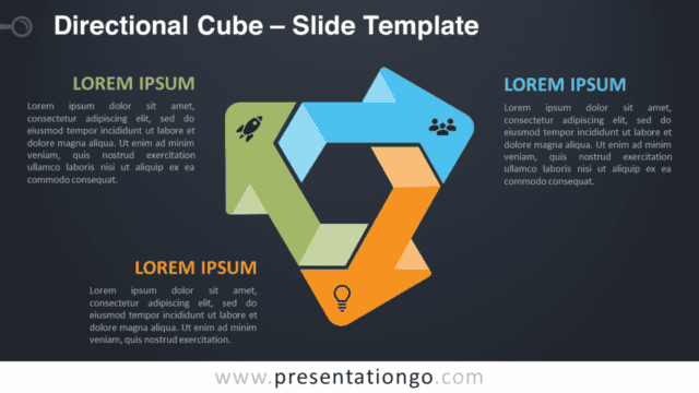 Directional Cube Graphics for PowerPoint and Google Slides Free Directional Cube Graphics for PowerPoint and Google Slides