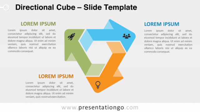 Directional Cube for PowerPoint and Google Slides Free Directional Cube for PowerPoint and Google Slides