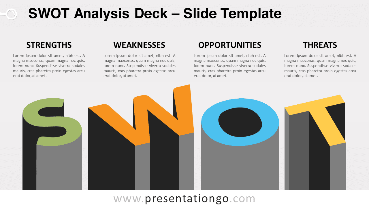Free SWOT Analysis Deck for PowerPoint and Google Slides