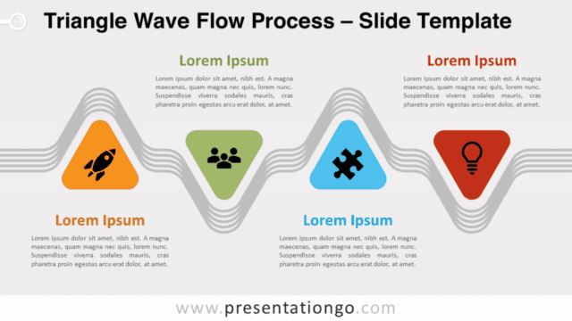 Triangle Wave Flow Process for PowerPoint and Google Slides Free Triangle Wave Flow Process for PowerPoint and Google Slides