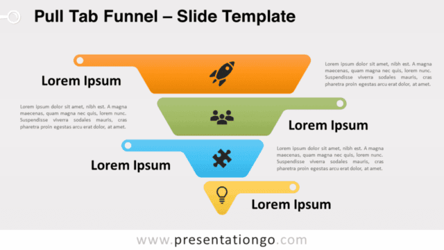 Pull Tab Funnel for PowerPoint and Google Slides Free Pull Tab Funnel for PowerPoint and Google Slides